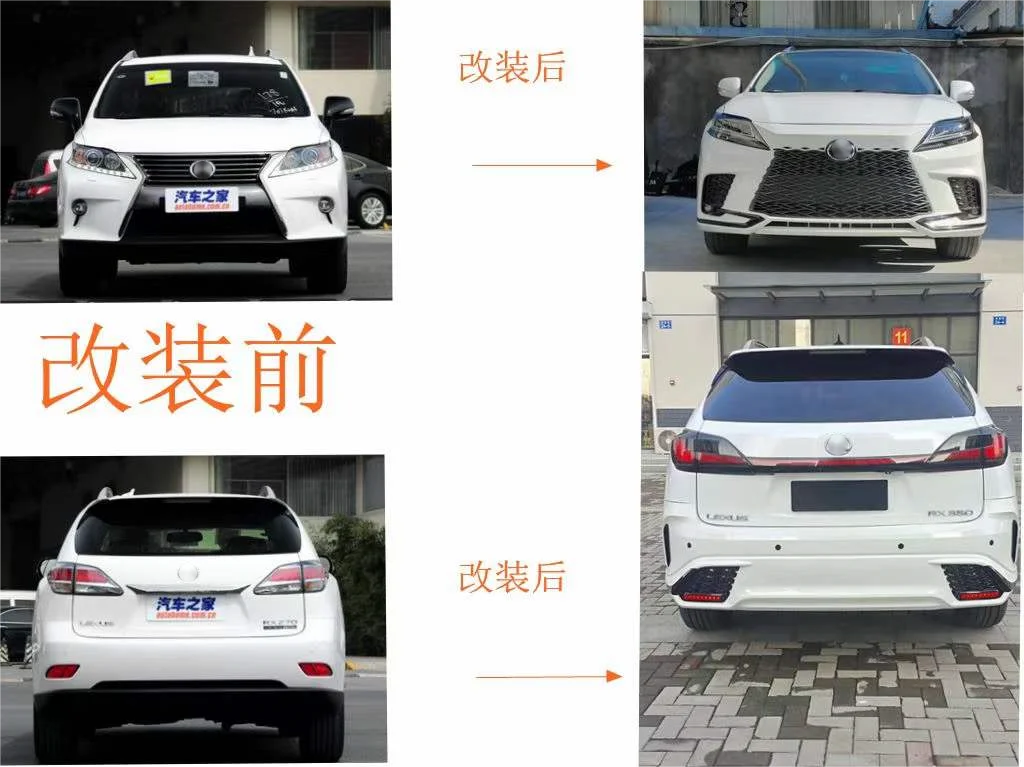 المصابيح الخلفية LED من خلال الأضواء الخلفية لـ Lxus RX 350 330 450h 350 2009-2015