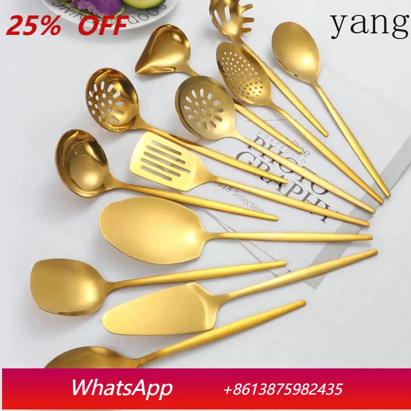 

12pcs Stainless steel public tableware set colander soup shell cake shovel oil spoon suitable for hotel restaurant party buffet