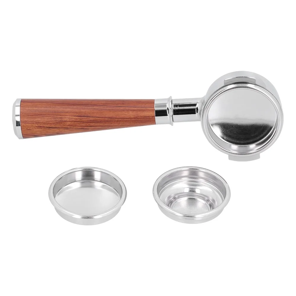 58mm Bottomless Portafilter E61 Group Head Filter Basket Bottomless Filter Holder Portafilter Set Coffee Machine Handle