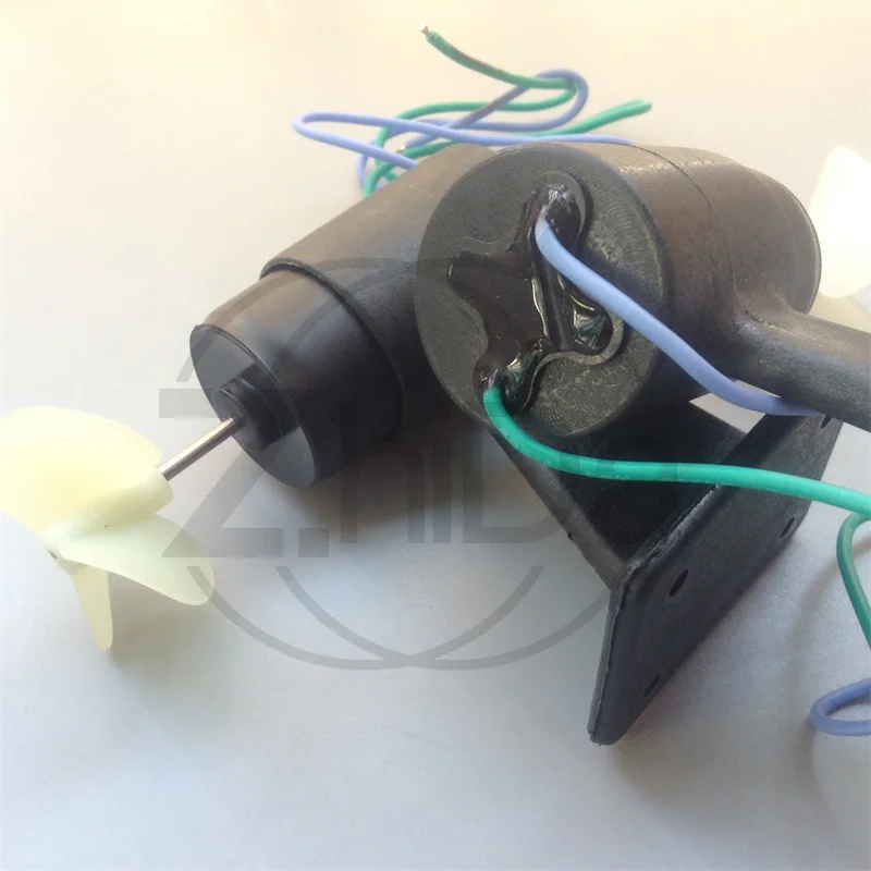 2 wires, brushed motor, nesting boat DIY ship model 12V DC underwater thruster, waterproof motor