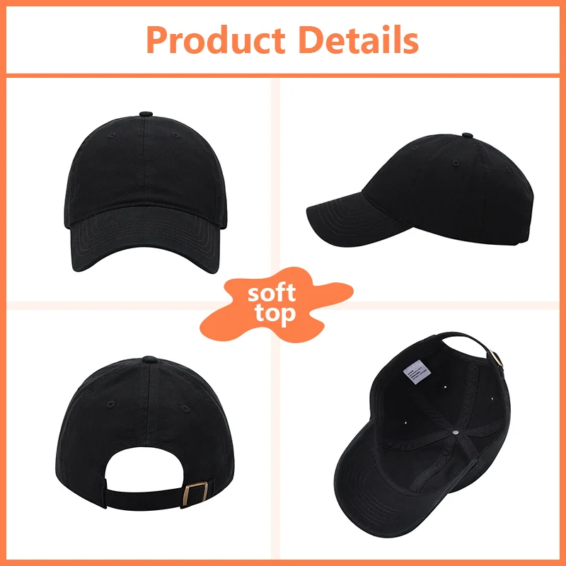 Custom Embroidery High Quality Cotton for Men and Women Baseball Hats Design DIY Wholesale Print Custom Summer Sun Hats