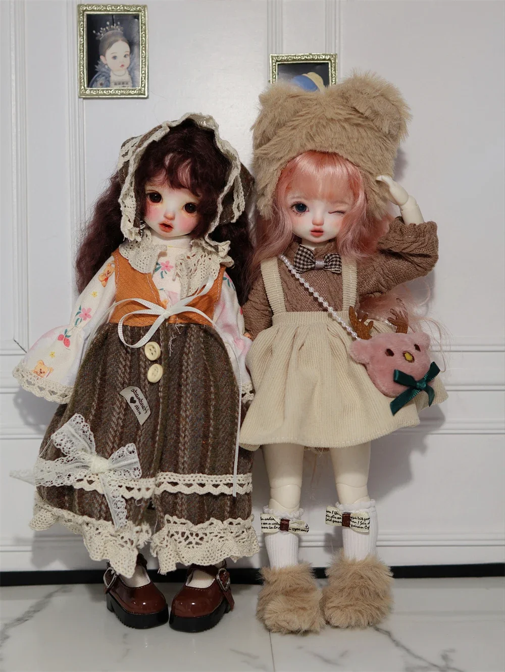 

BJD doll skirt suitable for 1/4 size cute doll clothes Mori girl sweet skirt doll accessories (4 points)