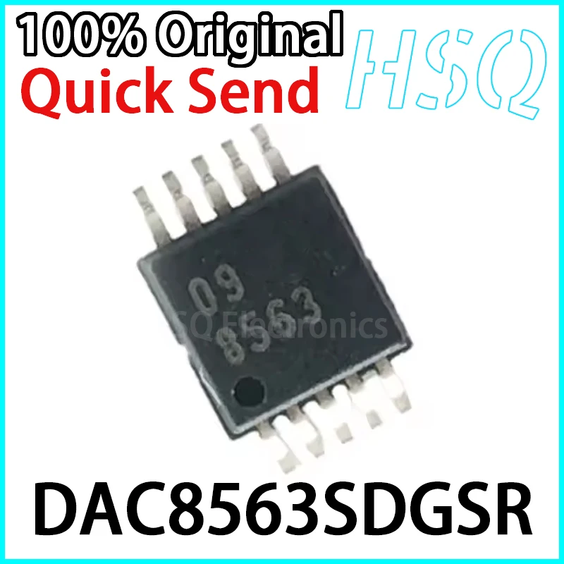 

1PCS DAC8563SDGSR Screen Printed 8563 SMT VSOP-10 16 Bit Analog-to-digital Converter Chip