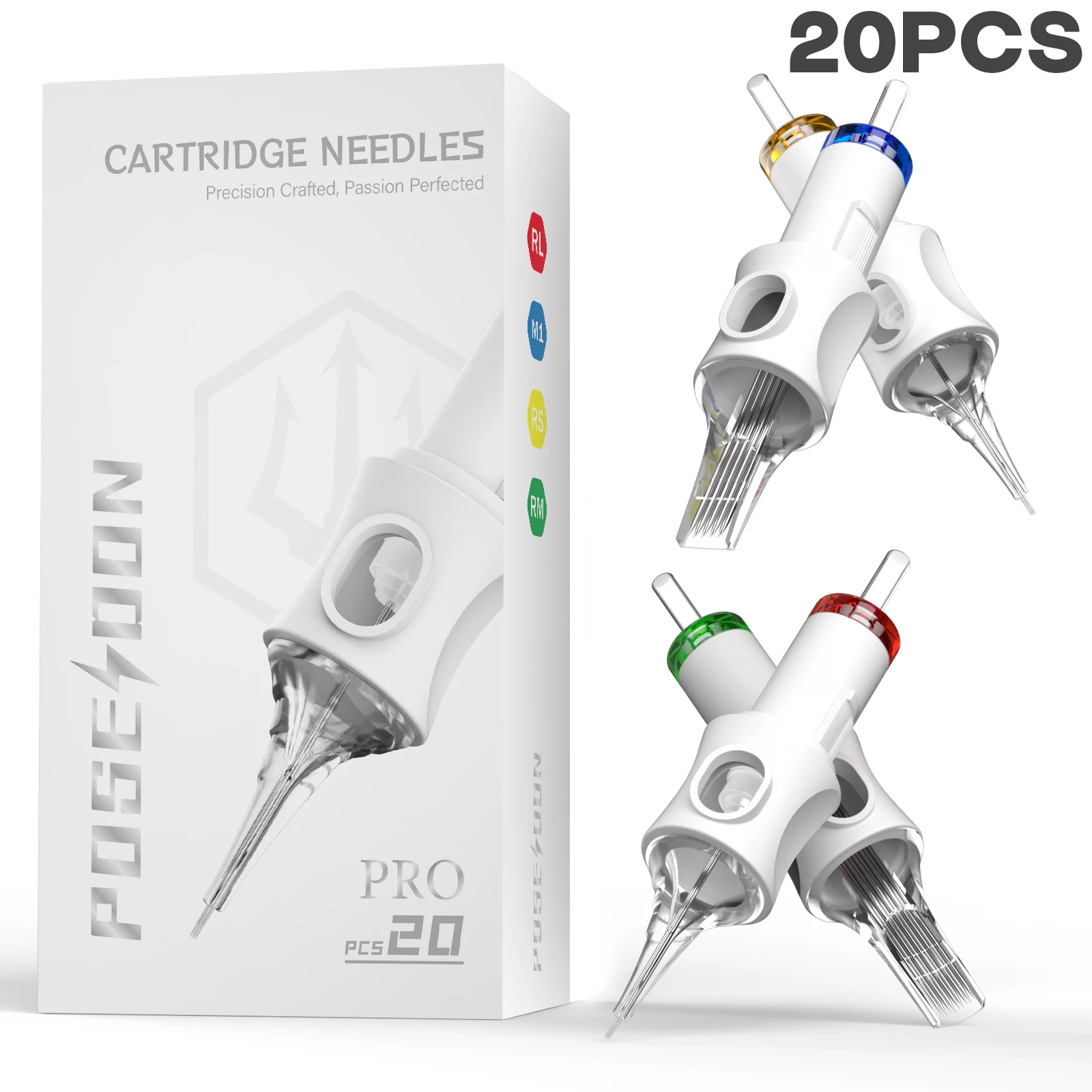 

20Pcs POSEIDON V6 PRO MAX Tattoo Needles Disposable Safty Permanent Makeup Tattoo Cartridge Needles For Tattoo Machine