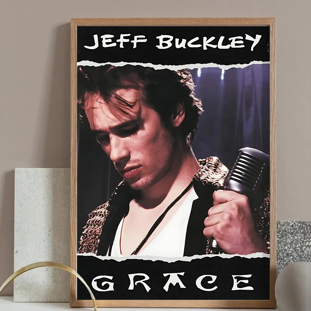 J-Jeff B-Buckley Singer Poster Prints Wall Painting Bedroom Living Room Wall Bar Restaurant Sticker Large