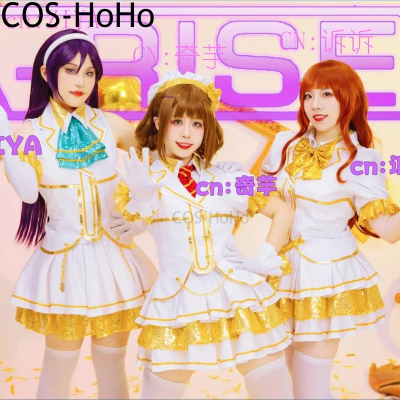 COS-HoHo Anime Lovelive! A-RISE Kira Tsubasa/Yuki Anju/All Erena Sweet Lovely SJ Uniform Cosplay Costume Halloween Party Outfit