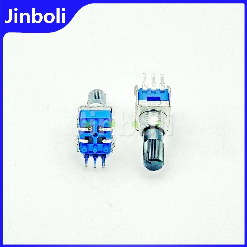 3PCS RK09 Vertical 3-Pin Single B10K B103 With Bracket Speaker Amplifier Mixer Effector Volume Potentiometer Flower Shaft 16mm