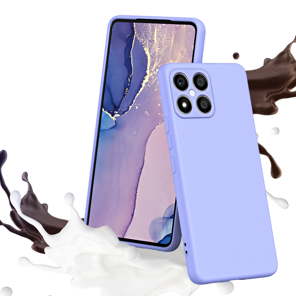 Liquid Silicone Phone Case For Honor X6 X6S X6A X7 X7A X8 X8A 4G 5G Back Cover Fundas view 5