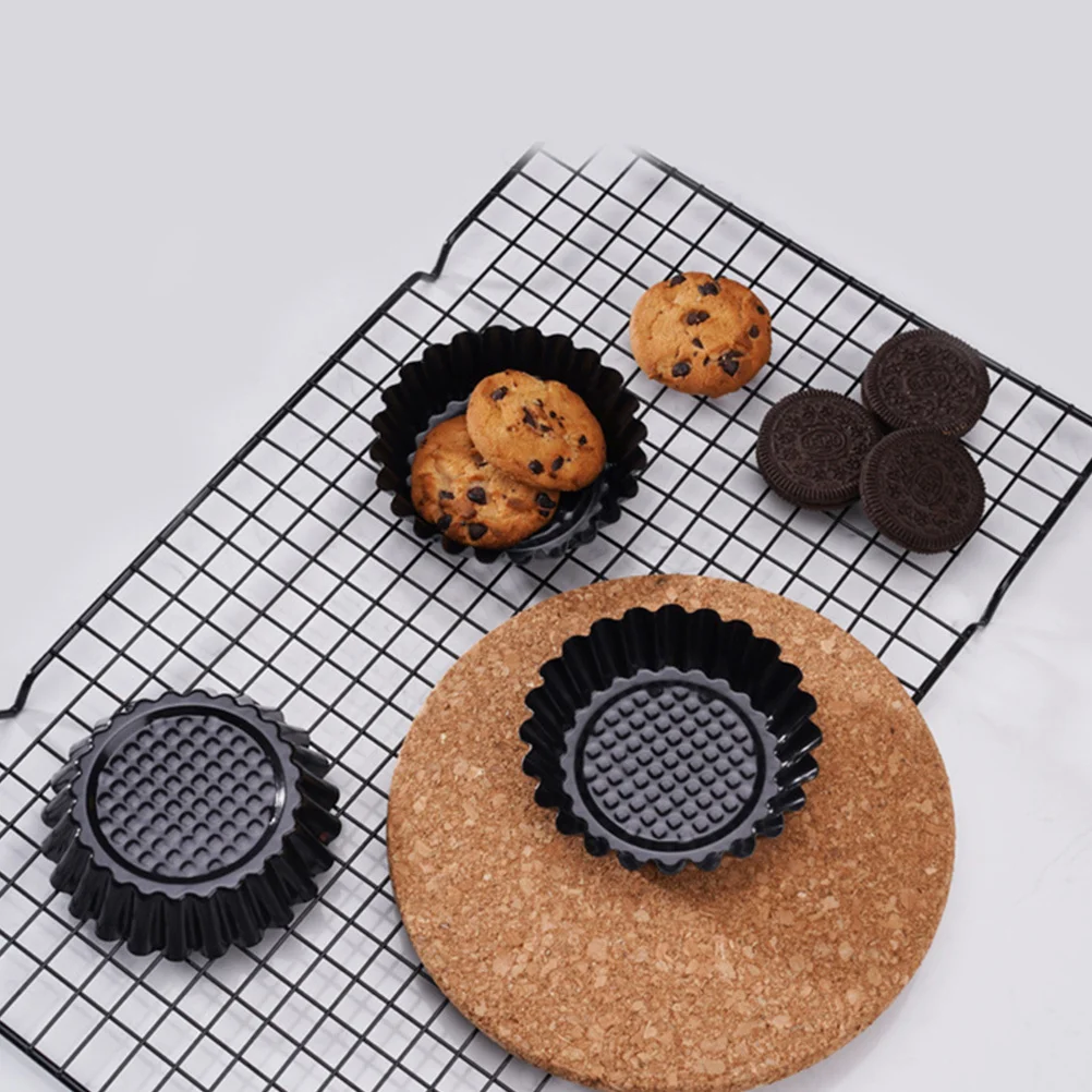 

12pcs Egg Tart Mold Non-Stick Baking Mold For Diy Quick Heating Bakeware Steaming Baking Desserts Snack