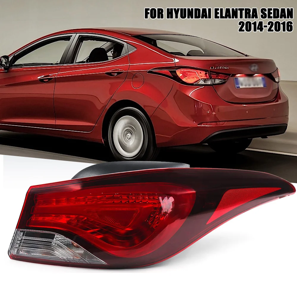 Tail Light Assembly for Hyundai Elantra 2014-2016 Rear Brake Lamp Direct Replacement