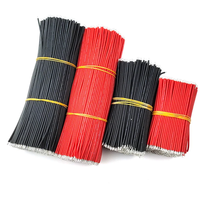 10PCS Extra Soft Silicone Breadboard PCB Solder Cable 3239-22AWG 5cm 8cm 10cm 15cm Fly Jumper Wire Cable Tin Conductor Wires