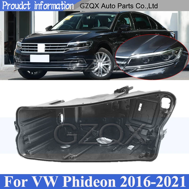 

CAPQX Front Headlight Base Cover For VW Phideon 2016-2021 Head Light Back Lid Head Lamp Back House Headlamp Rear Shell