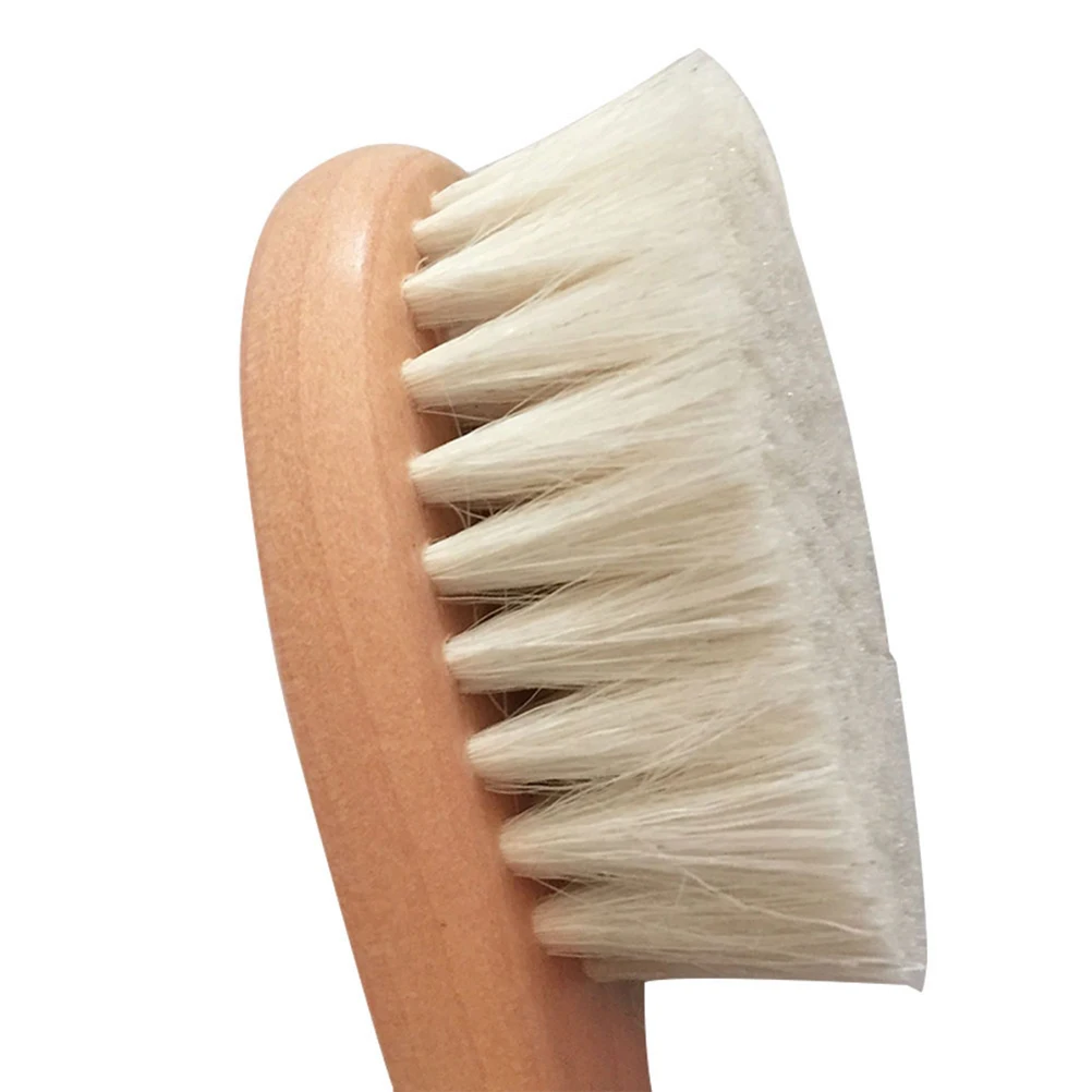 

2Pcs Baby Bathing Comb and Brush Set Wooden Material Hair Detangler Scalp Massage Relaxation Care Comb and Brush Set