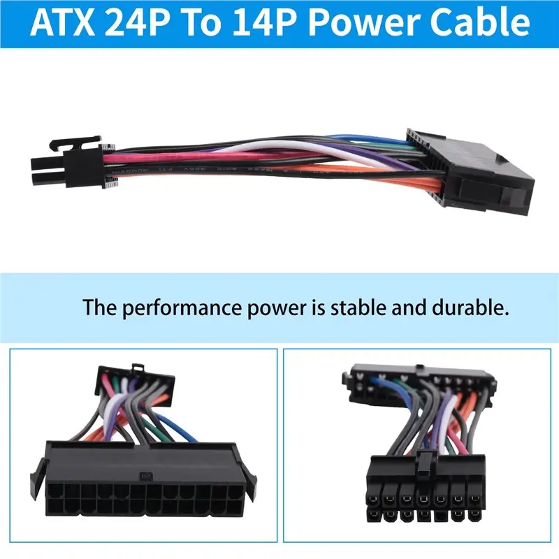 24Pin To 14Pin Power Supply Cable ATX 24P To 14P Adapter Cable Motherboard Power Supply Cable For Lenovo Motherboard-ABIU