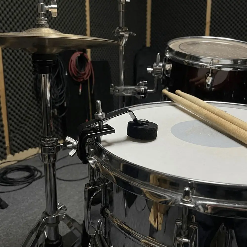 Felt & Metal Snare Drum Dampener Classic Black Western Percussion Instrument Accessories Drum Tone Control Mute