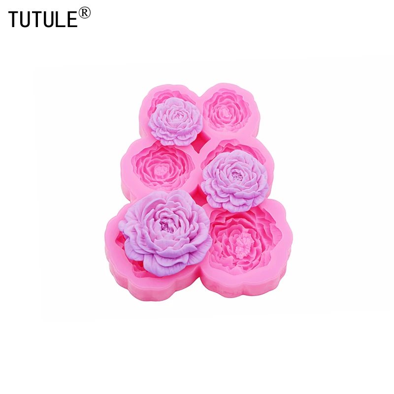 3D Peony Flower Sil…