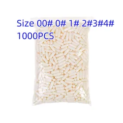 1000pcs Size 00# 0# 1# 2#3#4# Vegetarian empty capsule Vega white white Vegetable Vegan Capsule Health Care Vitamin Pill