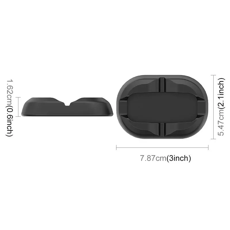 PULUZ For DJI Osmo 360 / 360 II Camera Desktop Silicone Base Anti-Slip In Car Plastic Base Stand Camera Accessories