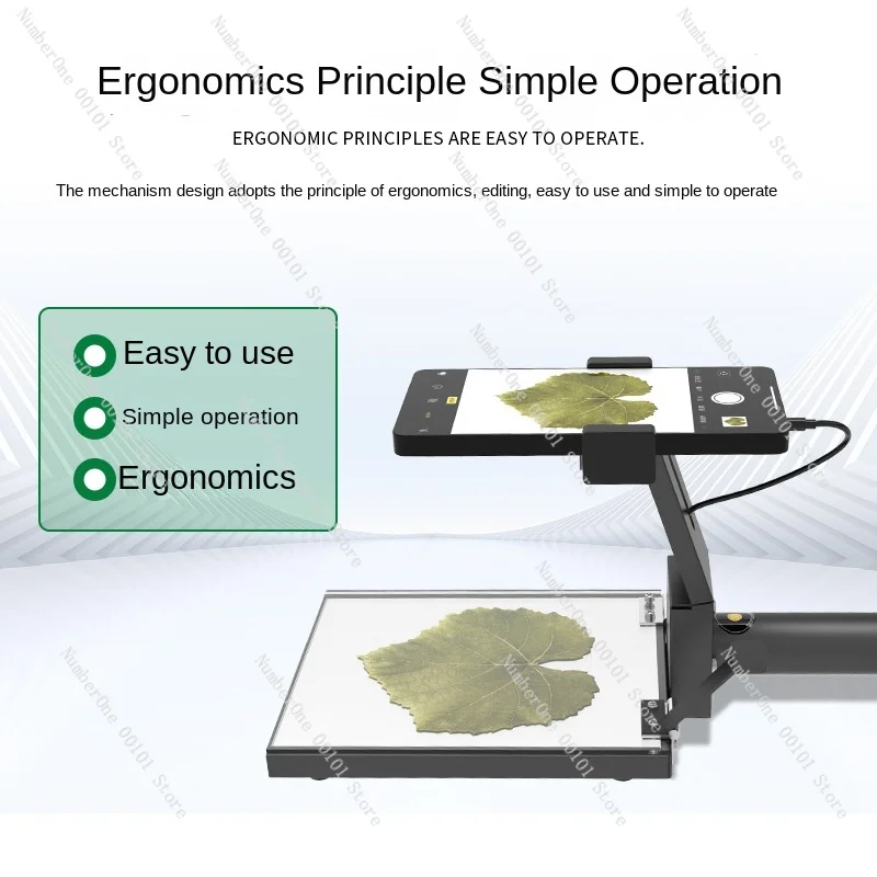 Portable Leaf Area Analyzer Handheld Picture Plant Wormhole Number Leaf Circumference Area Tester