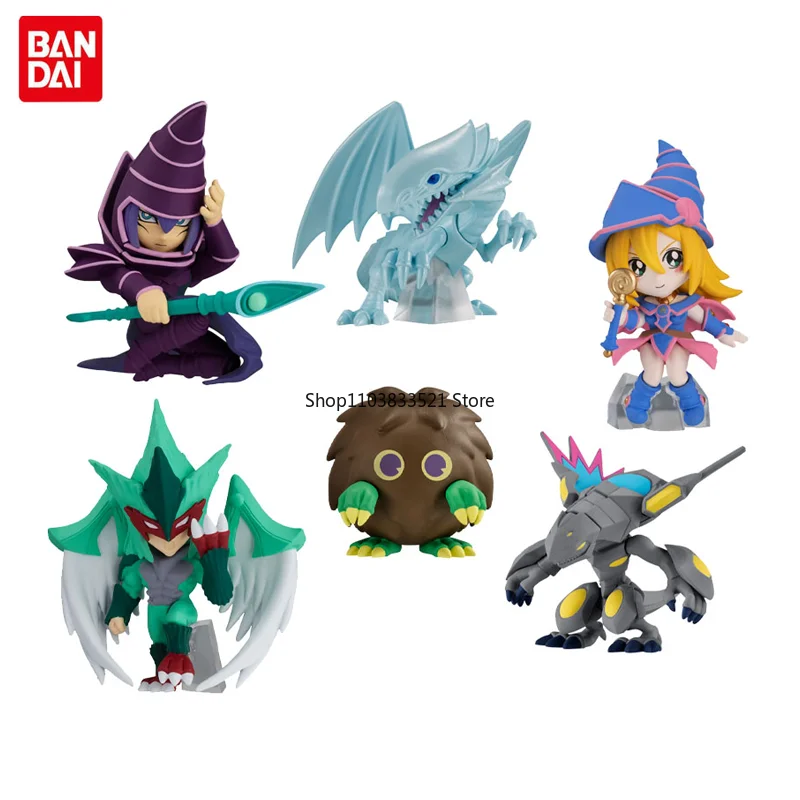 

Оригинальный Yu-Gi-Oh BANDAI! Gashapon Toys Blue-Eyes White Dragon Dark Magic Attack E·HERO Фигурка Украшения Детский подарок