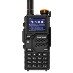 Baofeng-walkie-talkie K5 Plus de alta capacidad, Radio AM FM bidireccional, banda completa LED, reducción de ruido, DTMF, Ham, último de 2024