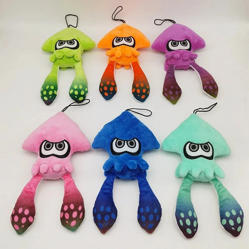 New 25cm Original Splatoon Inkling Squid Plush Doll Toy Stuffed Animal Doll Pendant Switch Game Cute Christmas Gift for kids