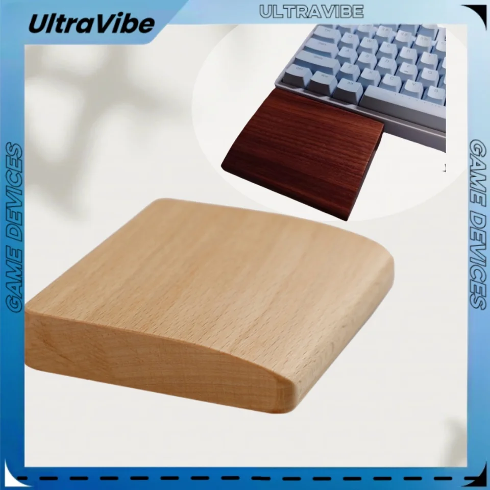 

Разделенный держатель для клавиатуры, ореховое дерево, бук, маленькая опора для рук, защита для запястья, деревянная маленькая клавиатура для одной руки, коврик для рук