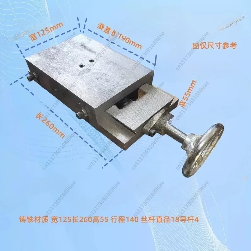 Groove Carriage Cast Iron Slideway Linear Slide Block Lead Screw Lathe Guide Hand-crank Small Support Plate