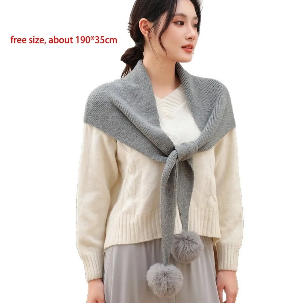 Syal Segitiga Rajutan Lembut Baru, Syal Anti Angin dan Dingin, Syal Rajutan Multifungsi, Hadiah