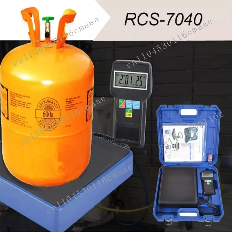Series 100kg/220lbs Capacity ±5g Precision Portable LCD Hand Tool Industrial Digital HVAC Refrigerant Charging Scale ODM