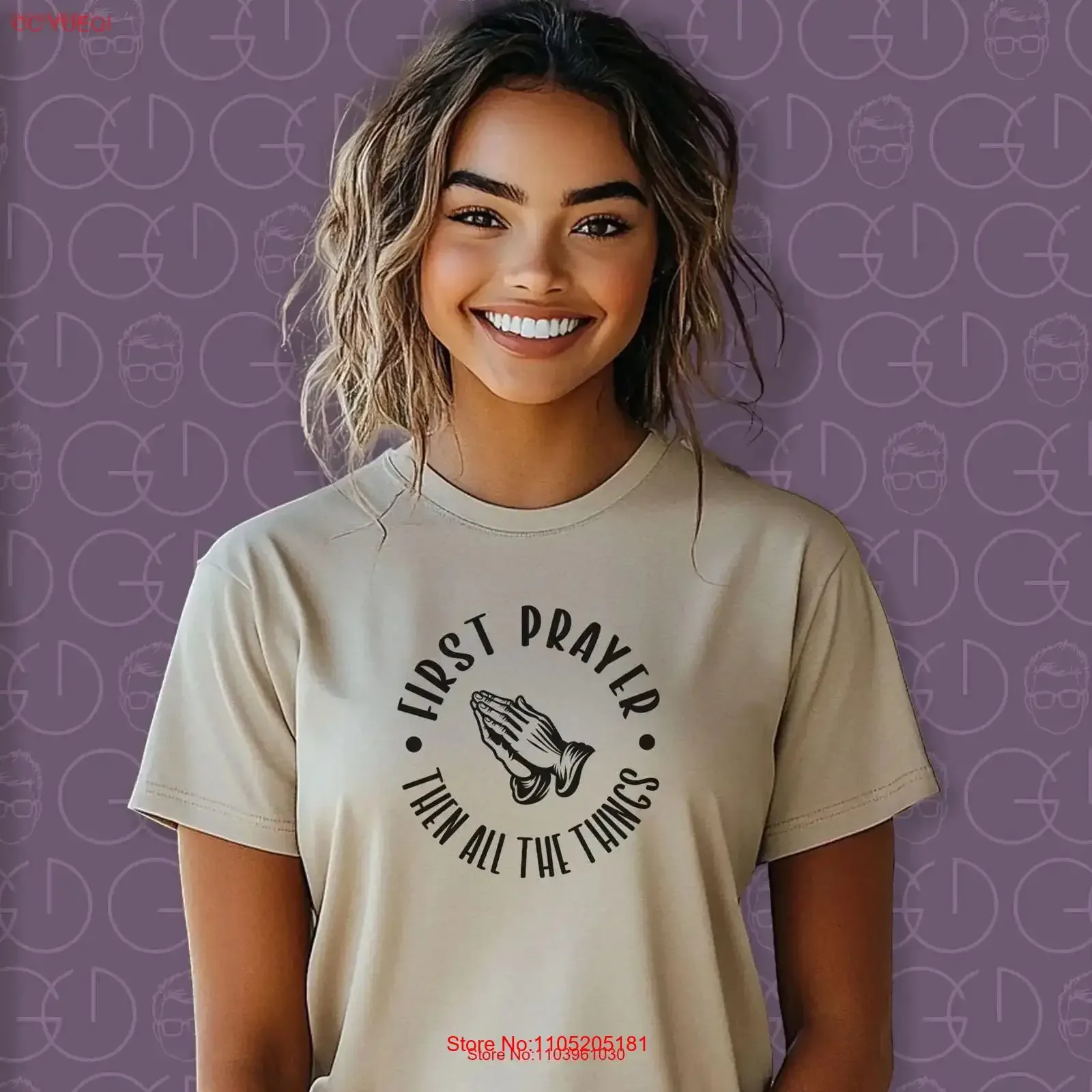 Christian T Shirt But First Prayer Jesus Religious Shirtn Apparel Bible Verse vintage Washed Comfortable designer clothes