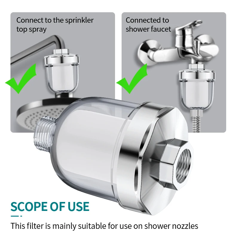 Water outlet purifier kit, universal faucet filter, kitchen bathroom faucet filter, household shower filter, PP cotton filter