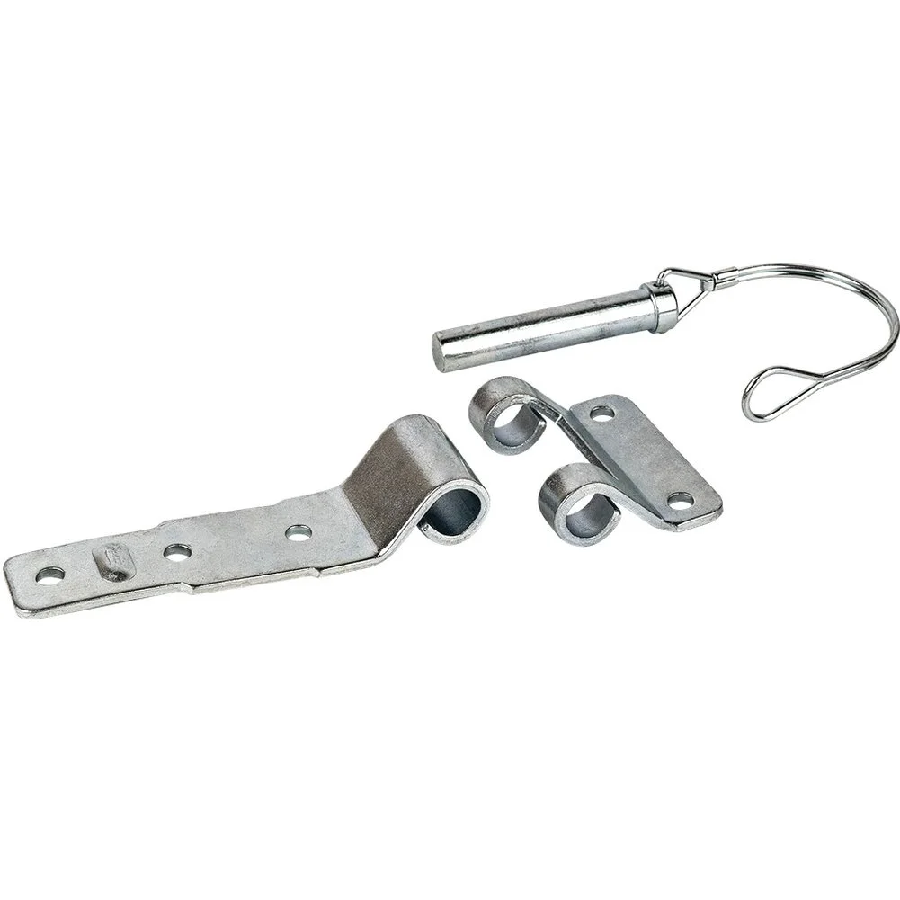 Outdoor Trailer Hinge Use Removable Hinge Silver D-type Hinges Reinforced Structure Robust Connection Industrial Applications