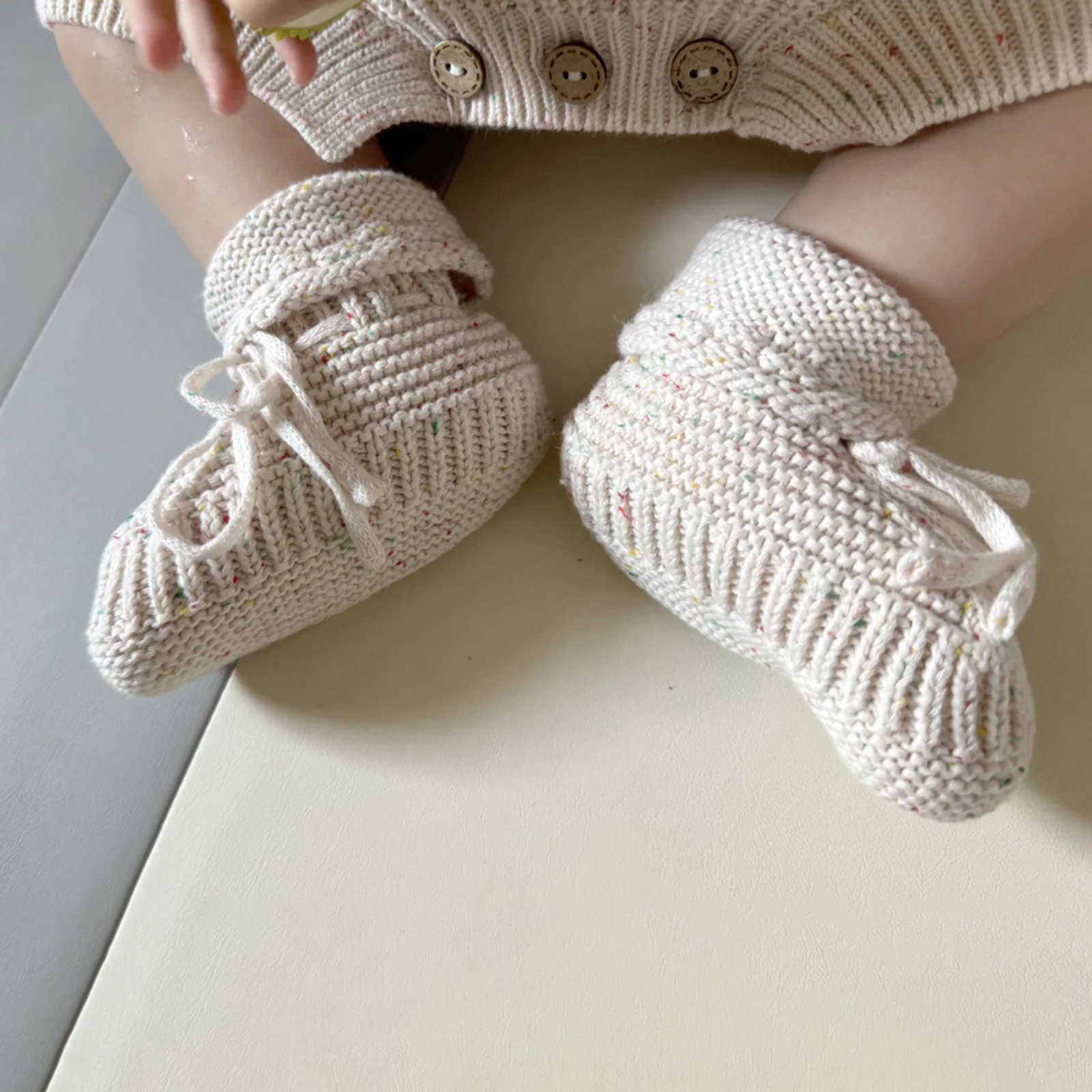 

Baby Socks Shoes, Cute Knitted Non-slip Socks Soft Lightweight Floor Socks for Girls Boys