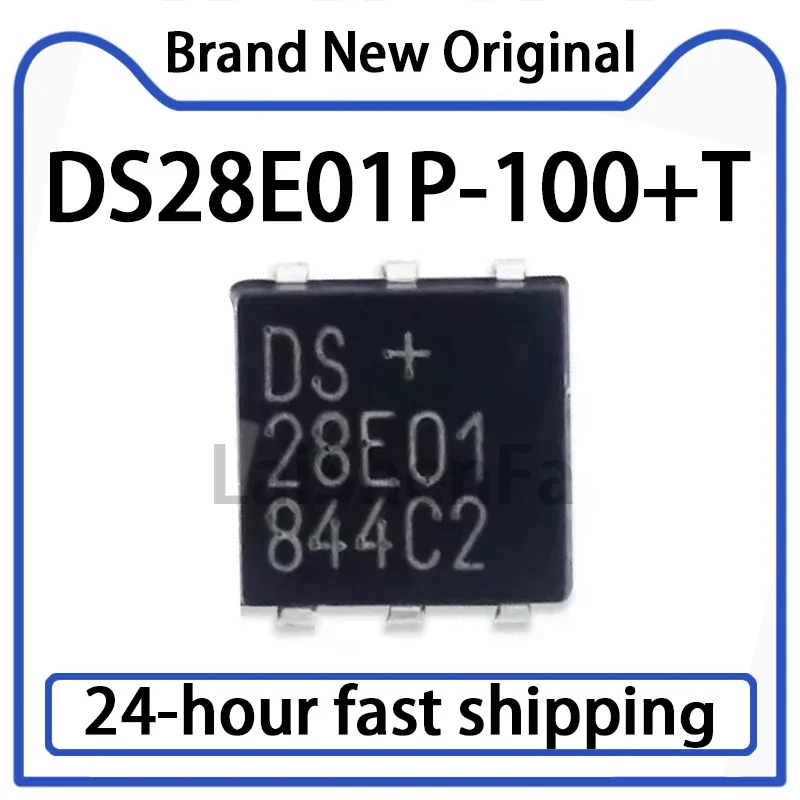 1PCS DS28E01P-100+T Package TSOC-6 1Kb, Protective 1-Wire EEPROM Chip Stock