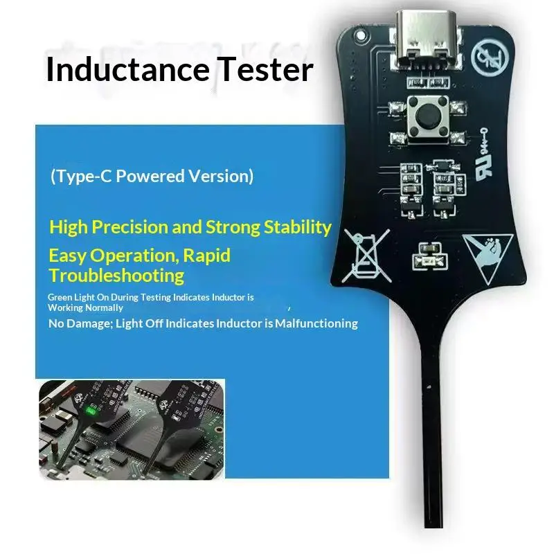 Motherboard Coil Tester Inductor Detector Tool For Mobile Phone Repair Electromagnetic Induction Quick Fault Inductance Checking