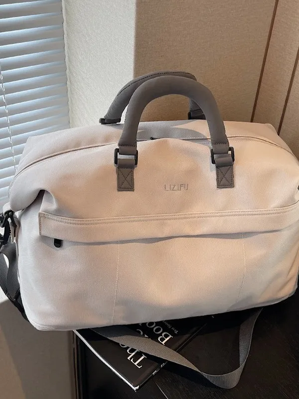 Fashionable Large Capacity Travel Bag Women's Handheld Lightweight Fitness Bag 20x30x40cm Luggage Bag Leisure Backpack Style