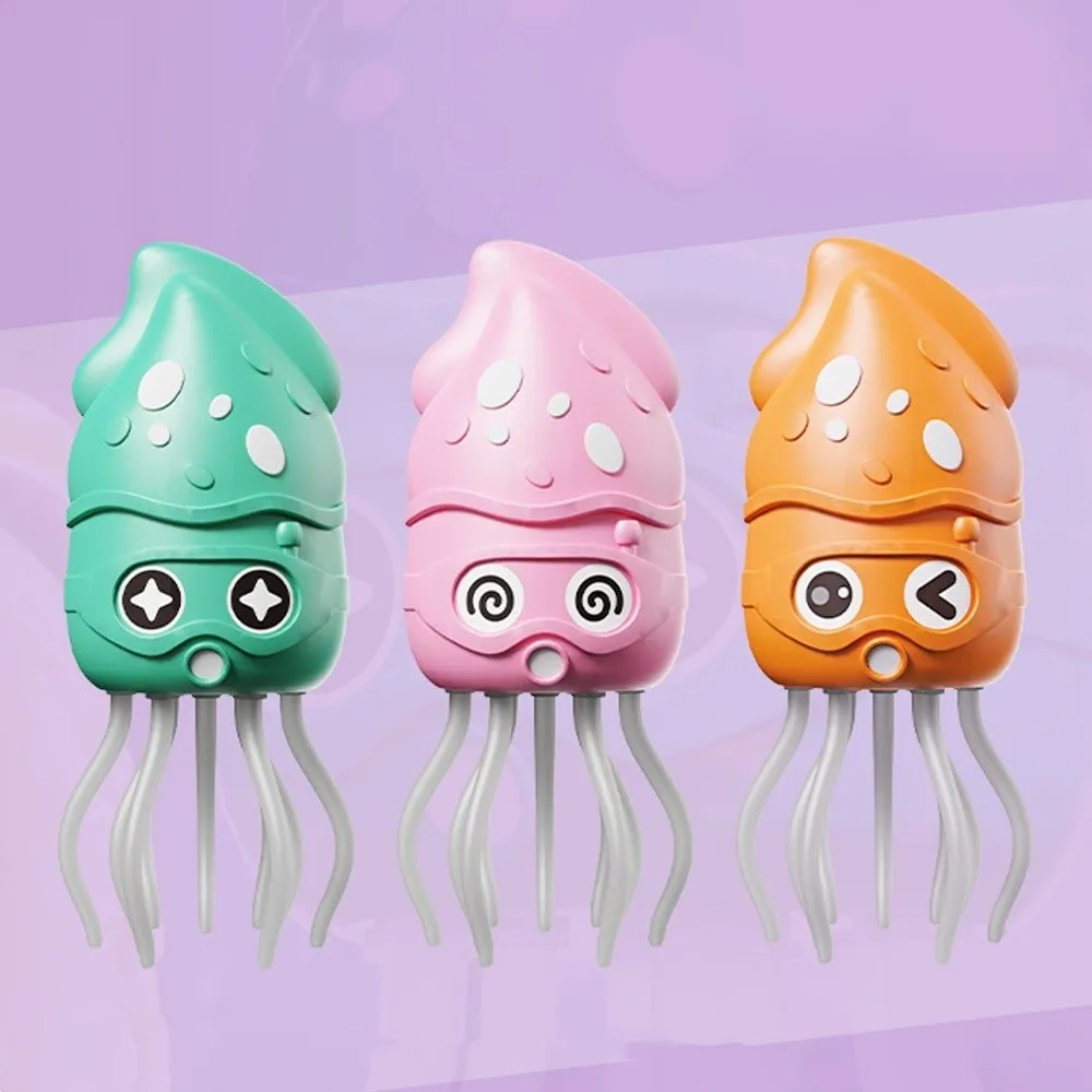 

New Emit Light Dancing Octopus Toy Jellyfish Stress Relief Ornament Coil Toy Funny Children Bath Toy Home Decor