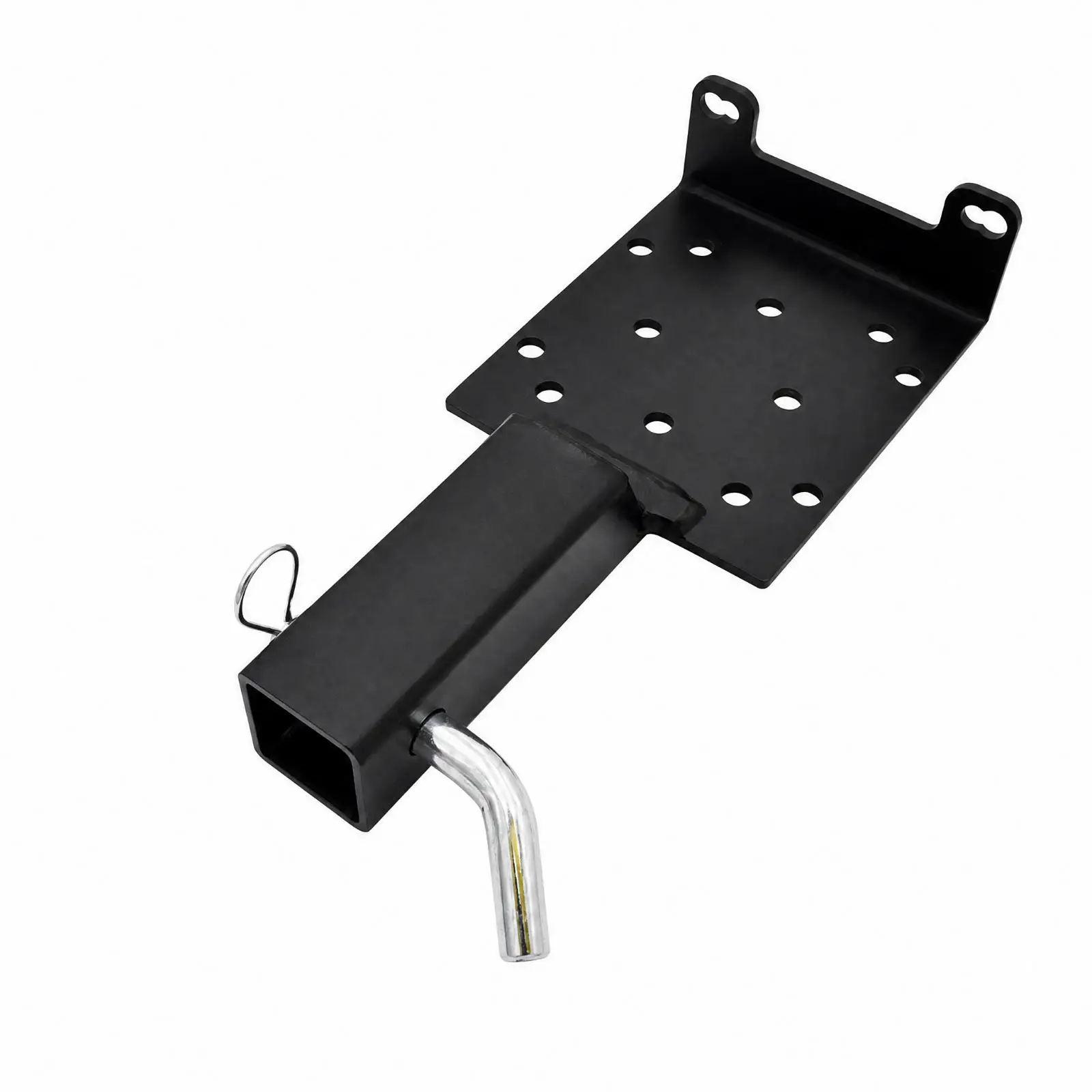 Universal Winch Mount Bracket for 2 Inch Receiver Hitch with Mounting Plate and Lock Pin for Truck SUV