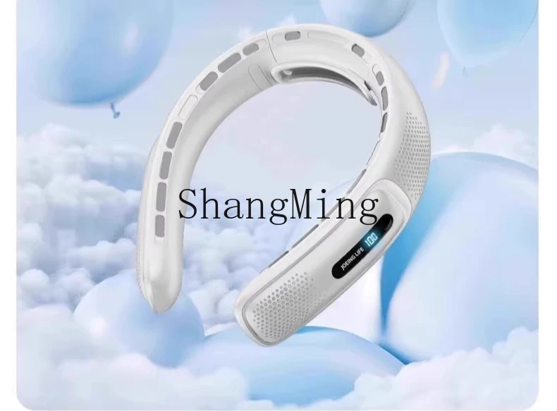 مروحة الرقبة ZYY المحمولة المحمولة الكبيرة بدون شفرات الرياح الصغيرة الصامتة وعمر البطارية الطويل في الهواء الطلق