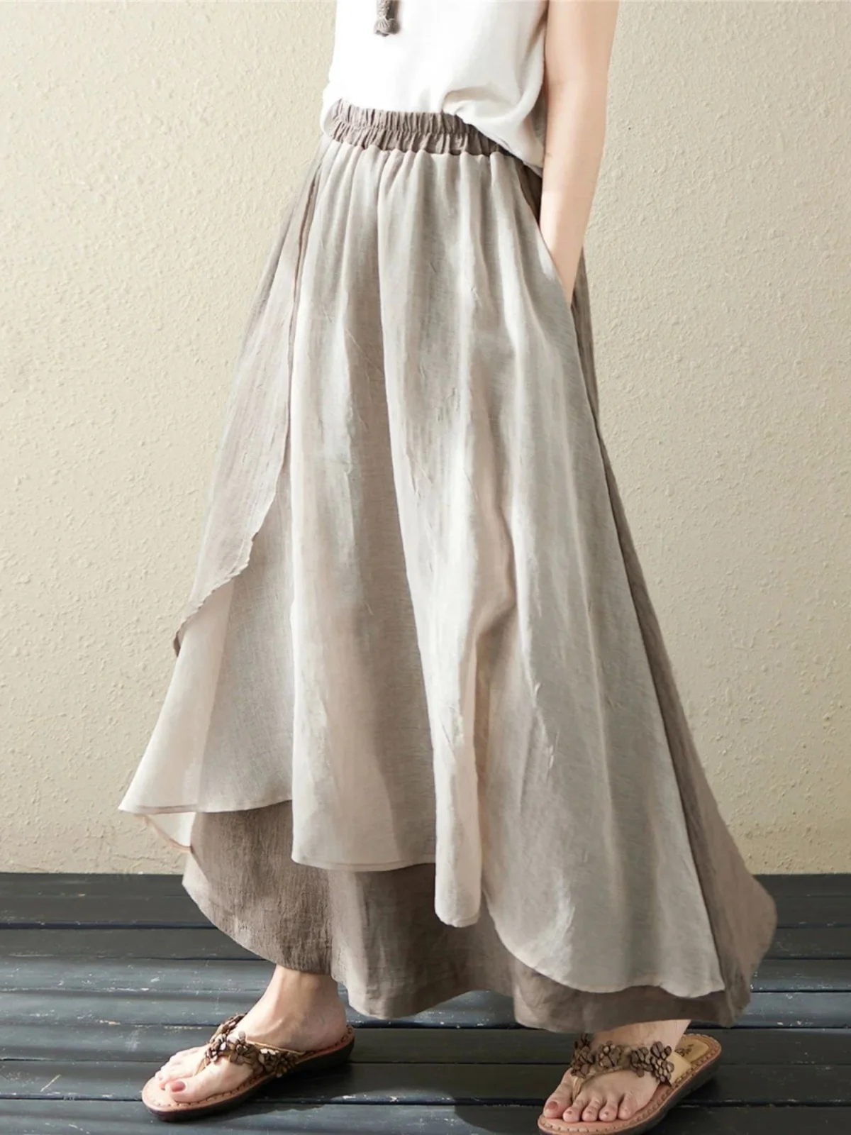 

Повседневная асимметричная юбка миди для женщин, уличный стиль, асимметричная юбка-миди, женская, весенний сезон, приталенный крой, А-силуэт