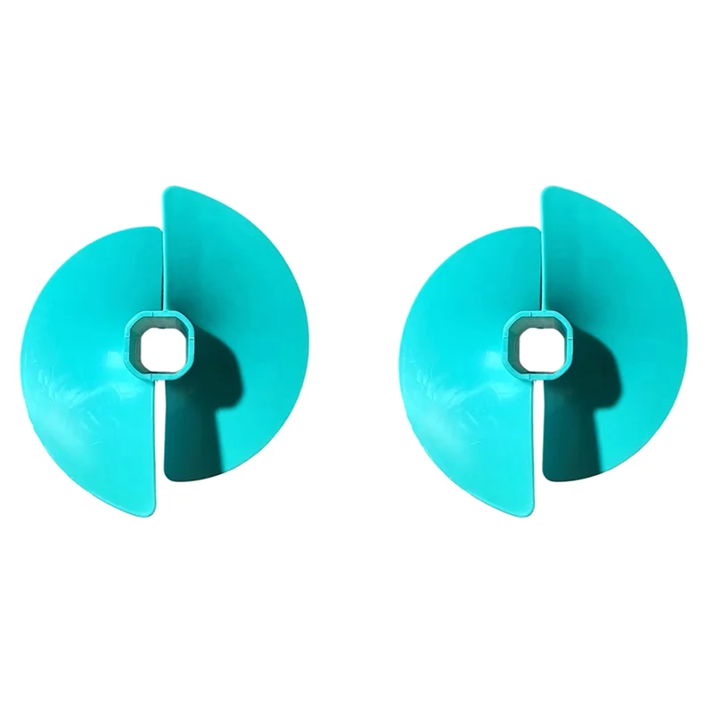 

B84B-2X Ice Auger Bit Fan Blade Nylon Drill With Adapter Float Ice Auger Bit Fan Blades Power Tools Drill Bits 6 Inch Blue