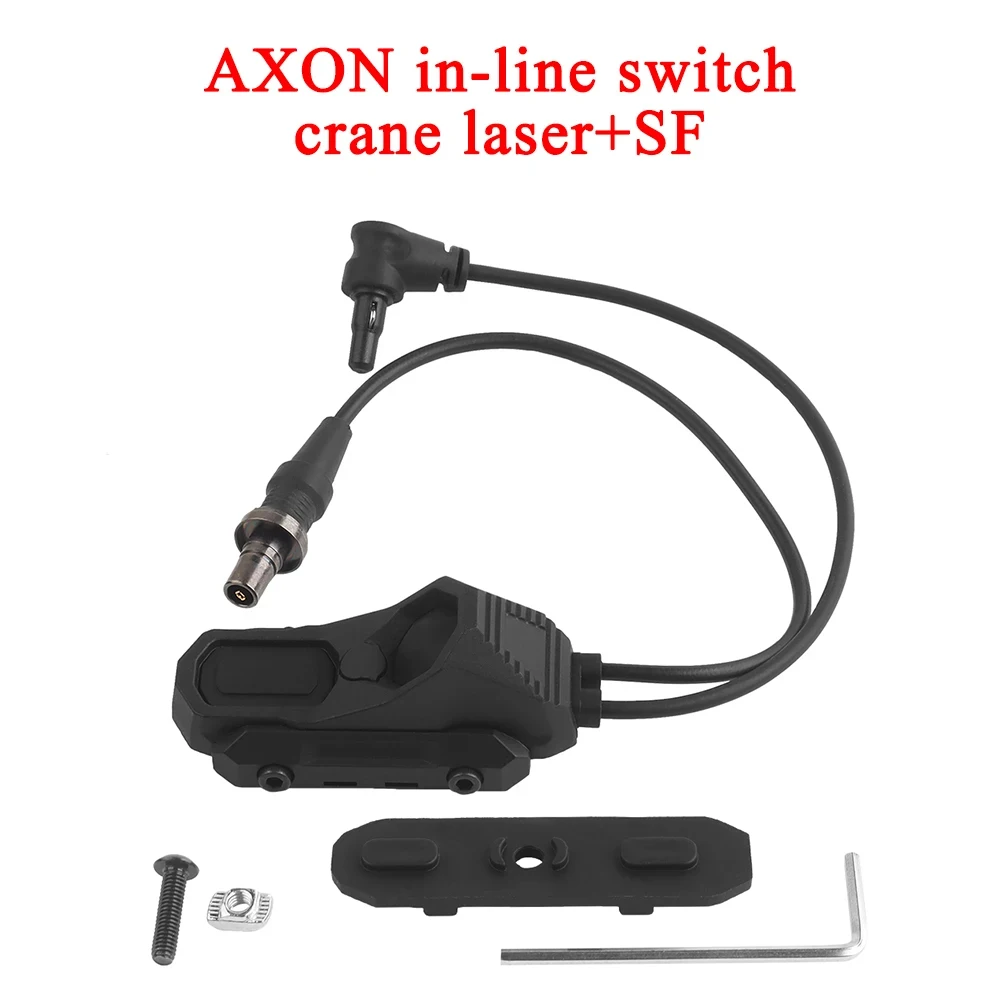 Taktischer AXON Drahtschalter 2.5/3.5 SF Fernbedienung Inline-Doppelfunktions-Druckschalter NG Taschenlampen-Picatinny-Schienen-Portabler Knopf – Detail 5