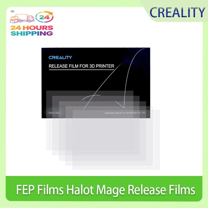 Creality 5 uds película FEP películas de liberación Halot Mage para HALOT MAGE/HALOT MAGE Pro otras impresoras 3D LCD SLA DLP de 10 pulgadas 286x198x0,15mm