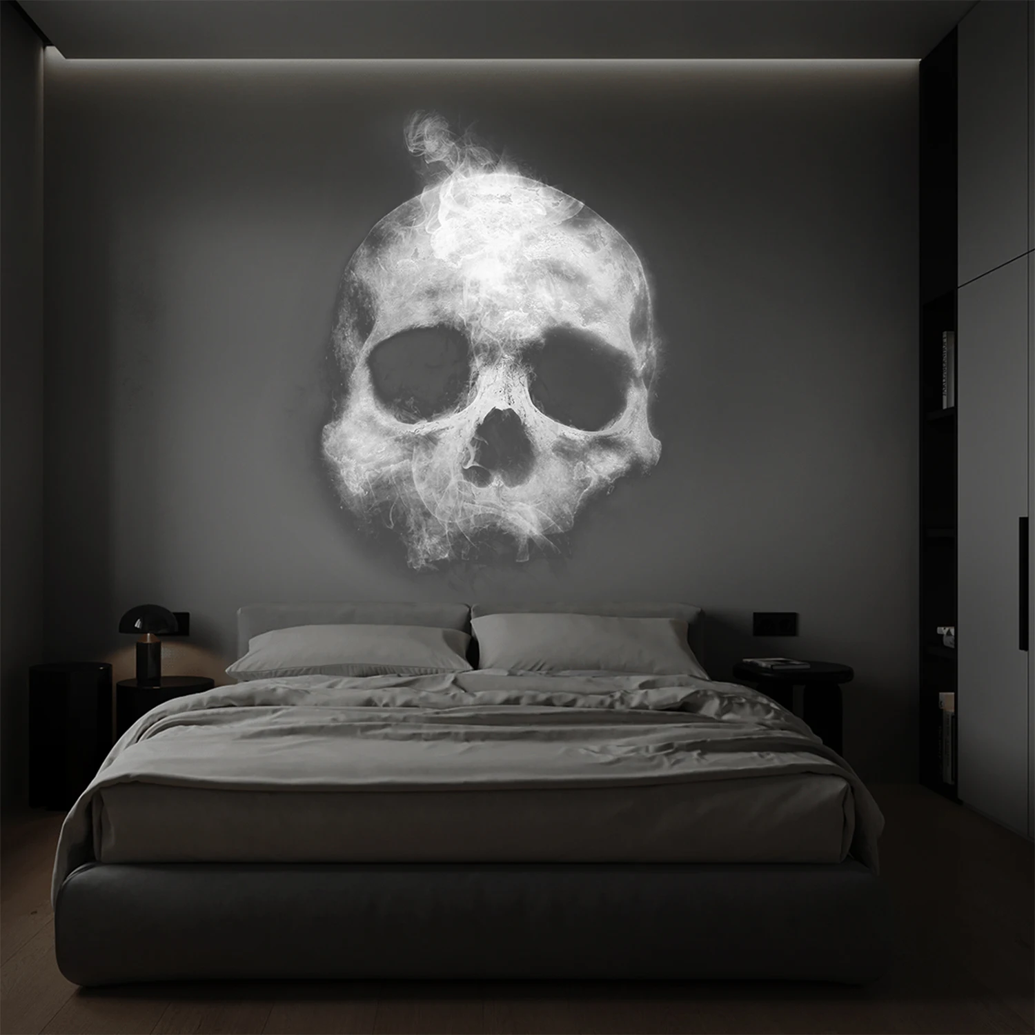 skull projection lamp