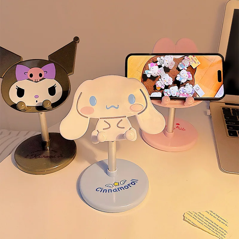 

Sanrio Adjustable Phone Stand,Lazy Holder Suitable for Students’ Dormitories,Cute Phone Stand Perfect for Binge-Watching and TV