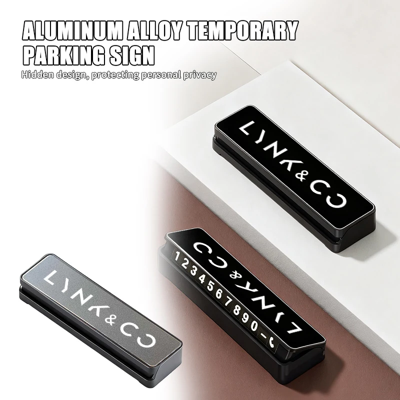 شعار سيارة عالمي محمول لوحة رقم هاتف وقوف السيارات المؤقتة لـ LYNK & CO PHEV 09 MHEV 01 05 03 09 02 04 06 07 08 #1