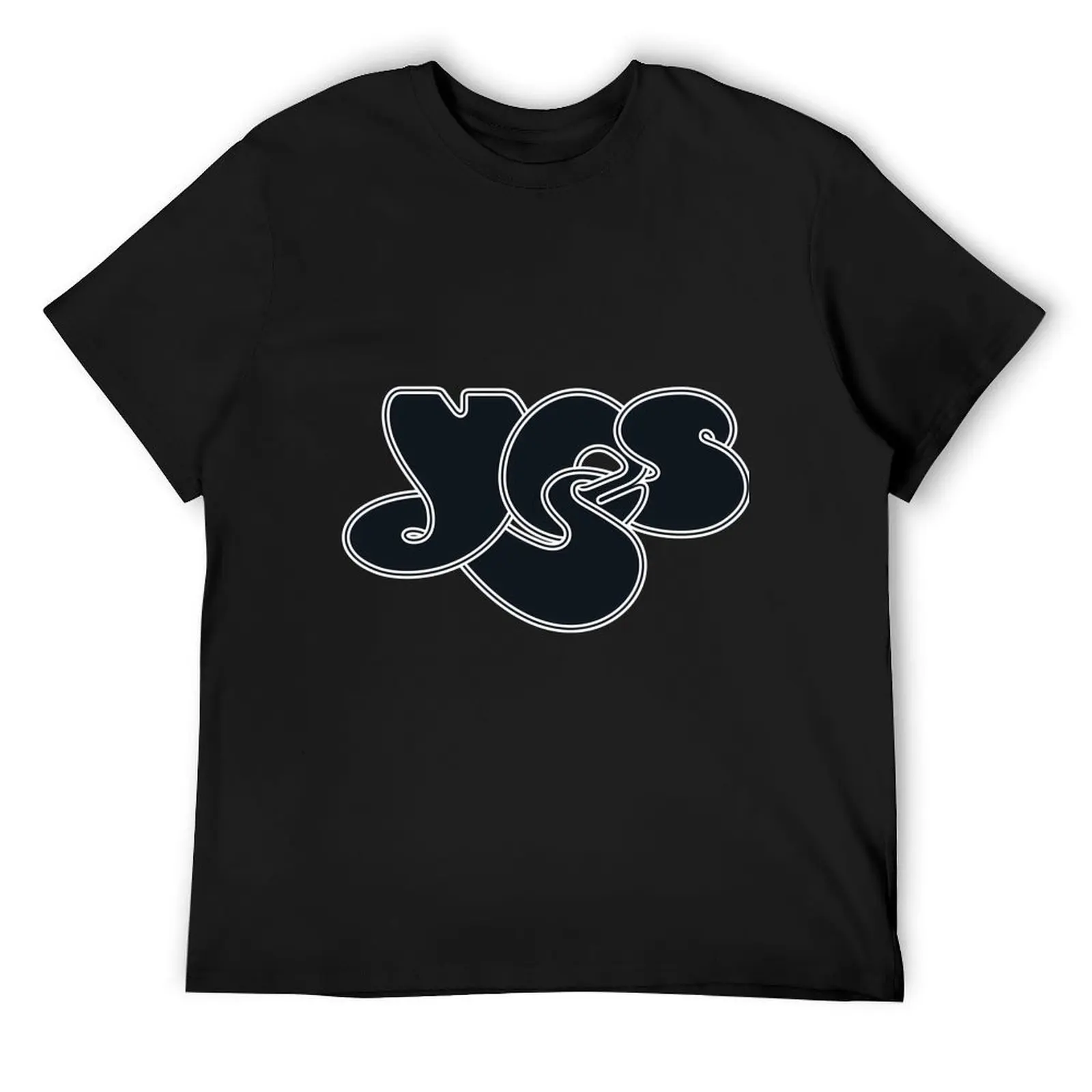 

Yes Logo T-Shirt korean fashion vintage t shirts man clothes fitted t shirts for men
