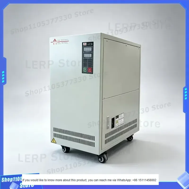 High Efficiency Three Phase AC Induction Electronic Voltage Stabilizer 15 KVA Contactless High Precision for Industrial