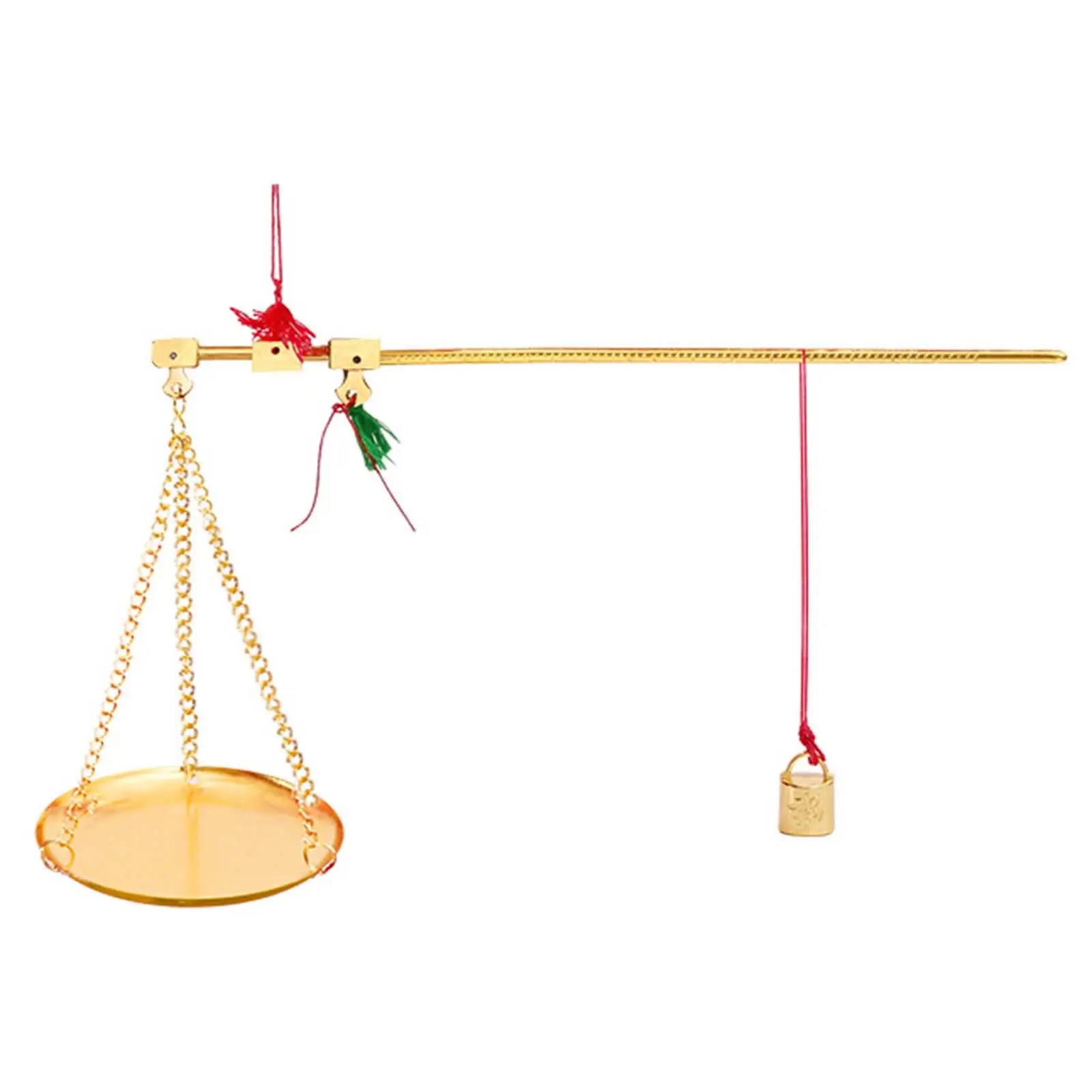 Chinese Medicine Scale Lightweight Copper Scale Tablescape Decor Desktop Accessories Antique Color Scale Brass Weighing Scale